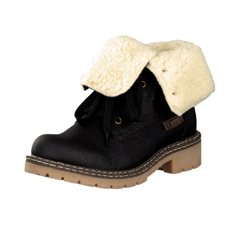 Botas Rieker Y1421-01 Para Mulher - Pretas